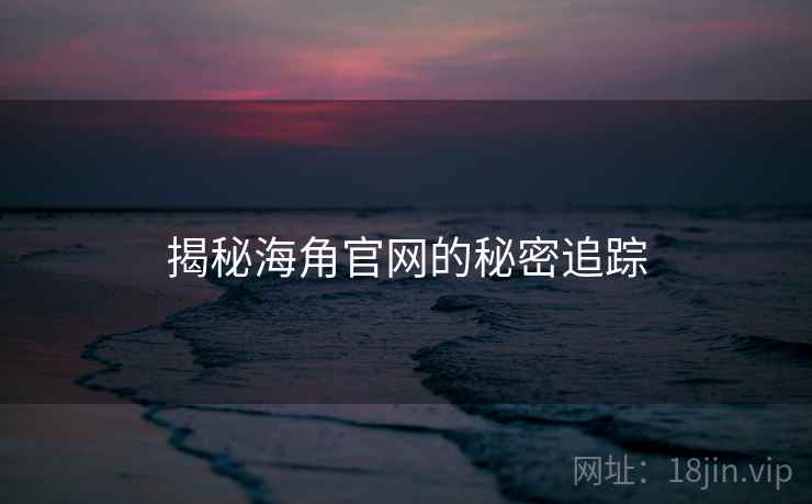 揭秘海角官网的秘密追踪